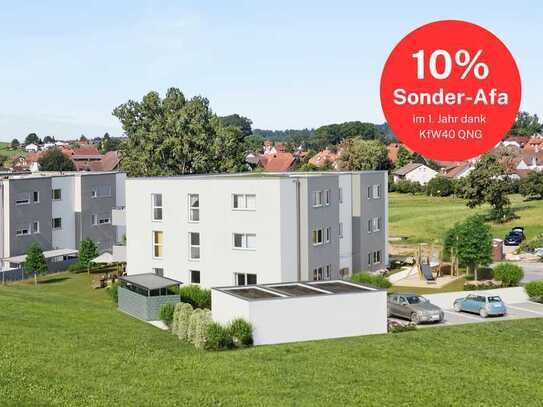 KfW-40-QNG und in toller Lage! 3,5-Zimmer-Eigentumswohnung mit sonnigem Balkon