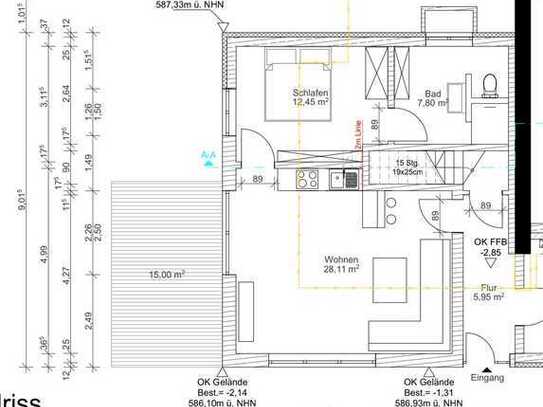 Erstbezug mit Balkon: Exklusive 1,5-Raum-Terrassenwohnung mit gehobener Innenausstattung in Seefeld