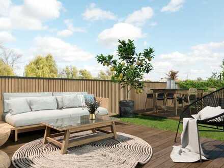 KfW40 – unverbauter Blick in die Wolken auf der eigenen Dachterrasse (WE 13)A