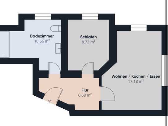 Neuwertige 2 Zimmerwohnung in Sommerkahl