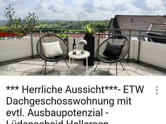 Freundliche 2,5-Zimmer-DG-Wohnung mit Balkon und EBK in Lüdenscheid