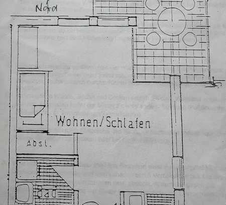 Exklusive 1-Raum-EG-Wohnung mit Balkon und Einbauküche in Weißenhorn