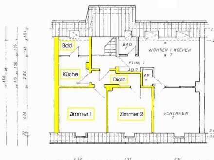 Gepflegte 2-Raum-Dachgeschosswohnung in Essen, gesamt ca. 65 m²