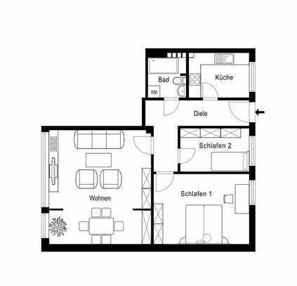 Modernisierte Stadtwohnung in zentraler Lage