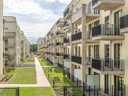 4 Zimmer Erdgeschoss-Wohnung mit durchdachtem Grundriss und Terrasse im Erstbezug