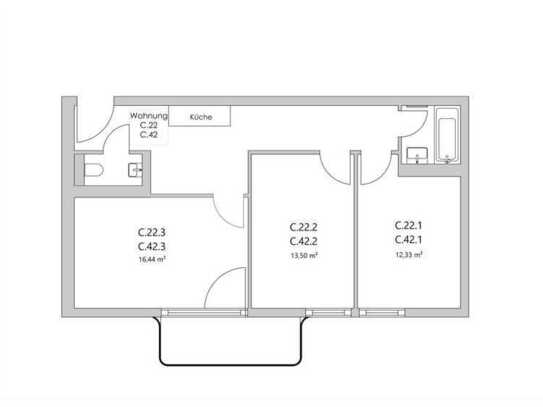 Zimmer Zimmer in der Nazarethkirchstraße 51 (Aufgang C)