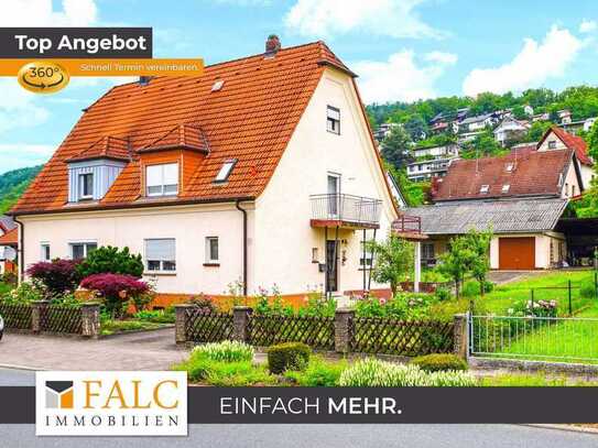 Große Doppelhaushälfte mit Garage und Garten im Herzen von Neckarzimmern - FALC Immobilien Heilbronn