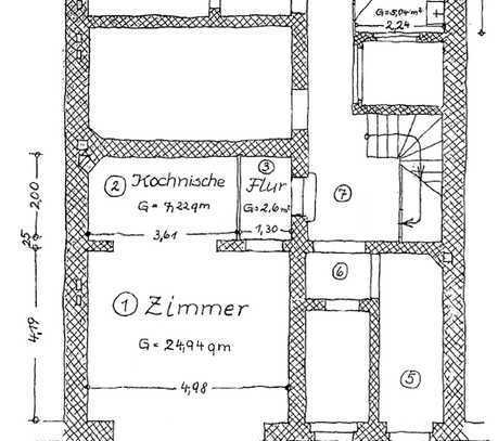 Schöne Souterrain-Wohnung im östlichen Ringgebiet hinter dem Theater