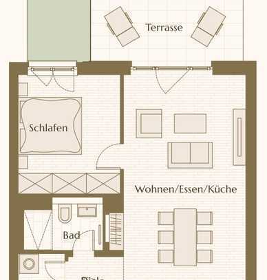 Herrliche 2-Zimmer-Wohnung mit Terrasse für schöne Stunden im Freien in Friedrichshain!