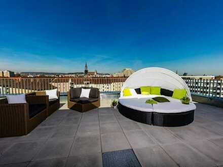 Vollmöblierte Komfort XL-Apartment mit Balkon im "CAMPUS VILLAGE Neu-Ulm