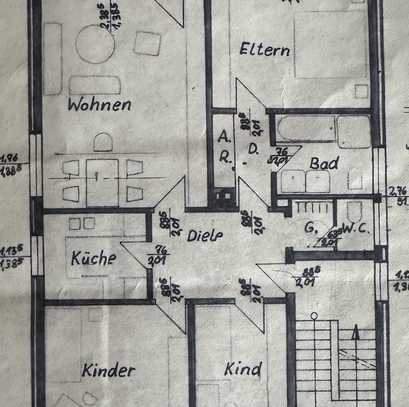 Energetisch sanierte, helle 4-Zimmer-DG-Wohnung mit Balkon in Hilden - Süd