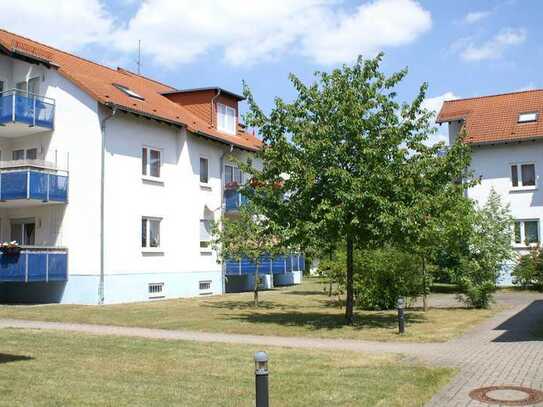 Merseburg/Meuschau: Tolle, ruhige 1-Zi.-Wohnung mit Balkon und EBK