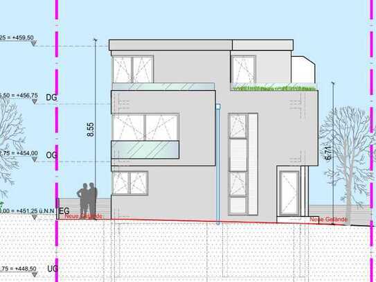 Rarität: Traumbauplatz mit ca. 376 m² mit Baugenehmigung für ein Doppelhaus in Ehningen