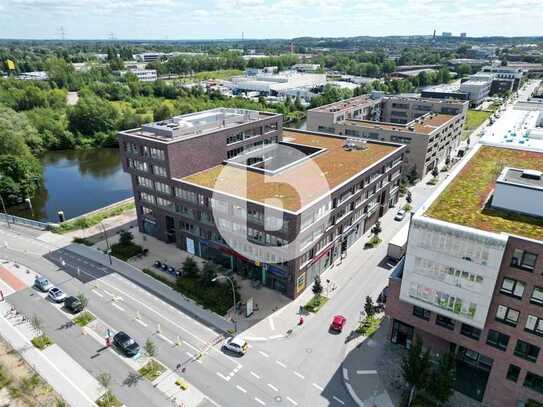 bürosuche.de: Neubau-Bürofläche direkt am Harburger Binnenhafen mieten.