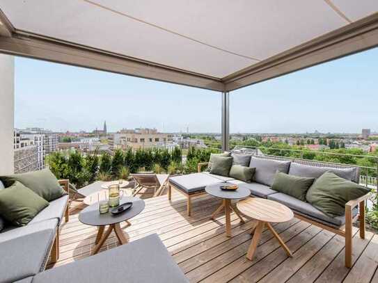 Eines der schönsten Penthouses Münchens mit einzigartigem Panoramablick über die Stadt