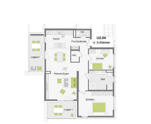 BEZUGSFERTIG :: 3-Zimmerwohnung mit 105 m²