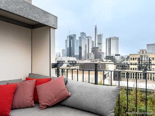 Exquisites Penthouse in Main-Nähe mit Skylineblick und privater Dachterrasse