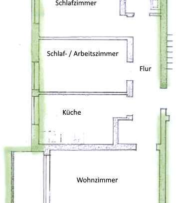 Geschmackvolle 3-Zimmer-Wohnung mit Balkon in Bayreuth