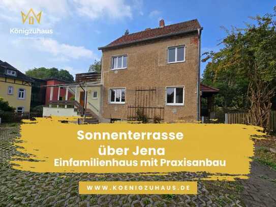 Schmuckstück in Jena mit atemberaubenden Ausblick - Einfamilienhaus mit Kleintierpraxisanbau