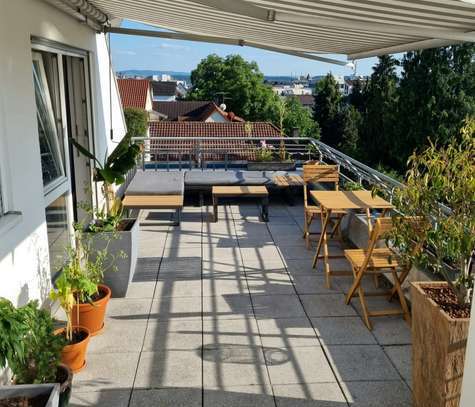 Sonnige 2 Zimmer-Singlewohnung mit großer Dachterrasse in Ostf.-Nellingen, provisionsfrei