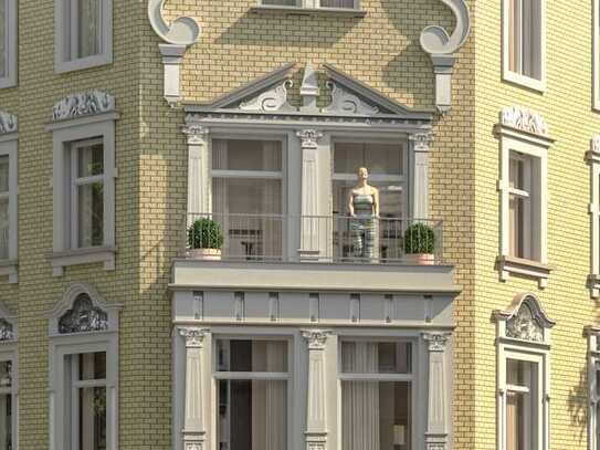 "Hinz&Kunz" Einmalige 2-Zimmer-Balkon-Wohnung hinter historischer Fassade