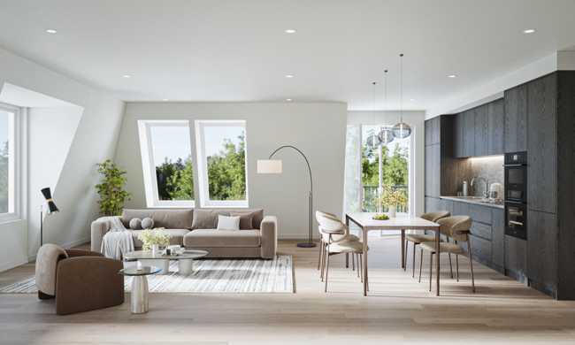 NEUBAU: 5-Zimmer-Maisonette-Dachgeschosswohnung mit Terrasse. 
2 Ebenen, 3 Schlafzimmer, 2 Bäder