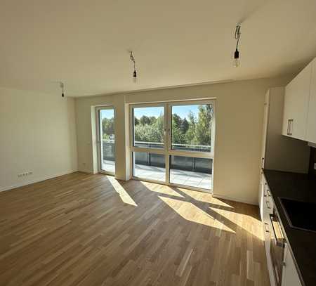 Penthouse! KfW 40-Neubau-Wohnung mit Einbauküche, Dachterrasse, Echtholzparkett, Fahrstuhl