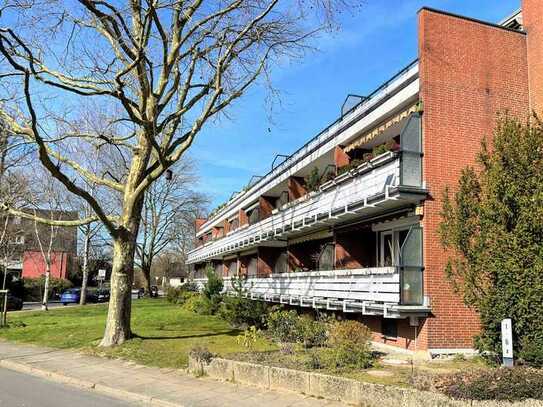 Kapitalanlage - gut vermietet, ruhige Lage - Hochparterrewohnung mit Balkon + TG-Stellplatz