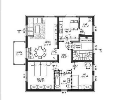 3-Zimmerwohnung in idyllischer Umgebung