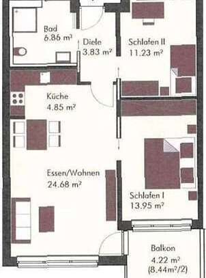 Ansprechende 3-Zimmer-Wohnung mit Einbauküche in Leutkirch im Allgäu