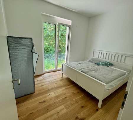 Möblierte 1-Raum-Wohnung mit Terrasse & stilvolle Innenausstattung - ideale Pendlerwohnung