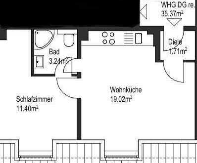 Freundliche 1,5-Zimmer-Wohnung mit Einbauküche in Wuppertal