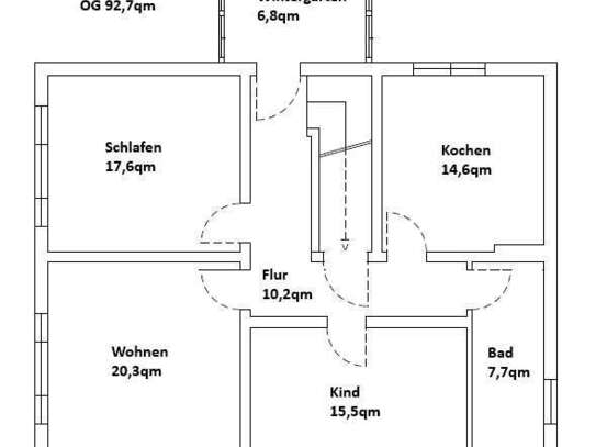 Attraktive 5-Zimmer-Maisonette-Wohnung mit Wintergarten und Einbauküche in Hambühren