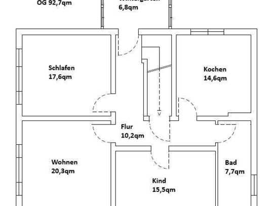 Attraktive 5-Zimmer-Maisonette-Wohnung mit Wintergarten und Einbauküche in Hambühren