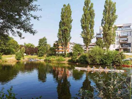 Moderne, lichtdurchflutete und absolut ruhige Wohnung in Traumlage zwischen Neckar und Ammermündung