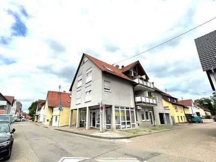 Ladengeschäft / Büro mit 39 qm Lager, 3 KFZ-Stellplätzen, Keller in Berkheim!