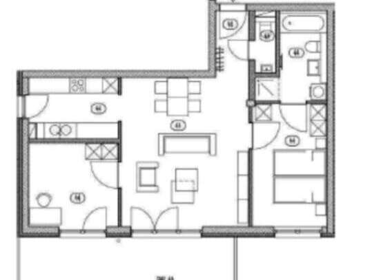 Stilvolle, neuwertige 3-Zimmer-Souterrain-Wohnung mit lux. Innenausstattung mit EBK