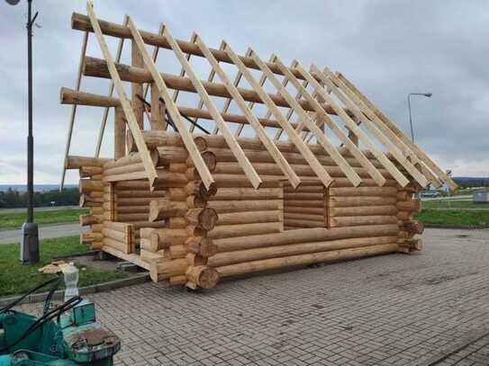 Einzigartiges Naturstammhaus aus Karpatenkiefer – Perfekt als Sauna, Jagdhütte oder Gästehaus