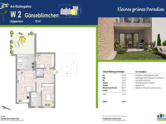 Optimal geschnittene Erdgeschosswohnung (ETW Nr. 2)