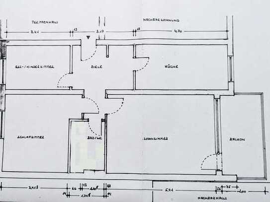 Moderne 3-Zimmer-Wohnung in Bestlage von Schwelm mit EBK und Balkon