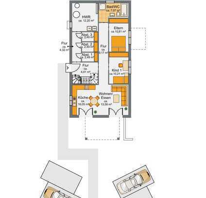 *** PROVISIONSFREI ***
* 3,5-Zi.-Wohnung * Neubau *
 mit Balkon und PKW-Stellplatz