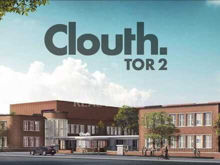 "Clouth.Tor 2" Moderne Restaurantfläche mit Außengastronomie