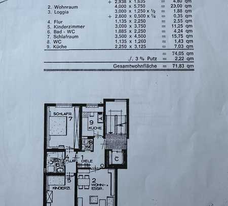 Geschmackvolle 3-Zimmer-Wohnung mit Balkon in guter Lage in Umkirch