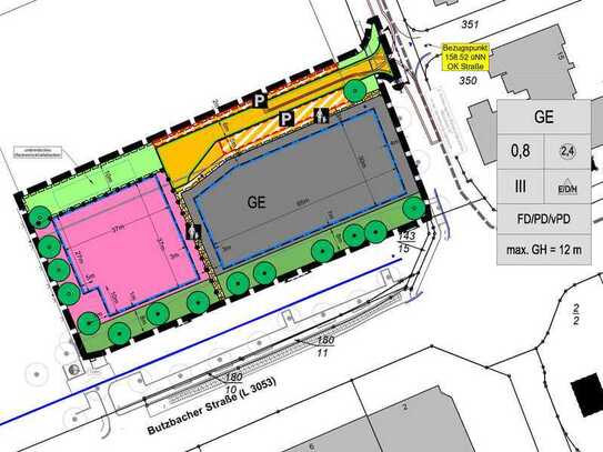 Bauplatz Nr. 1 im Gewerbegebiet Gewerbegebiet Sportplatzgelände