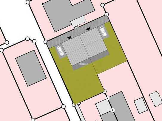 Neubau Doppelhaushälfte KfW 40 in familienfreundlicher Lage