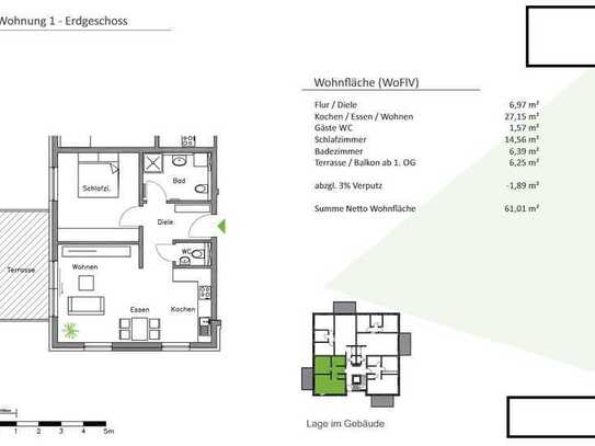 Exklusive 2-Zimmer-Wohnung mit Einbauküche & Tiefgarage in Hanau Pioneer Park