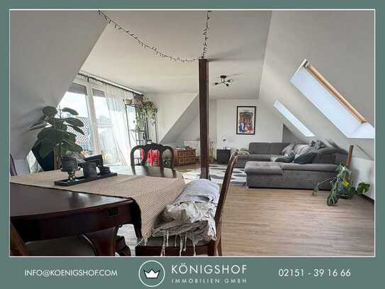 Krefeld-Dionysiusstr.: Attraktive, neu ausgebaute 4 Zimmer-Maisonettewohnung mit Dachterrasse