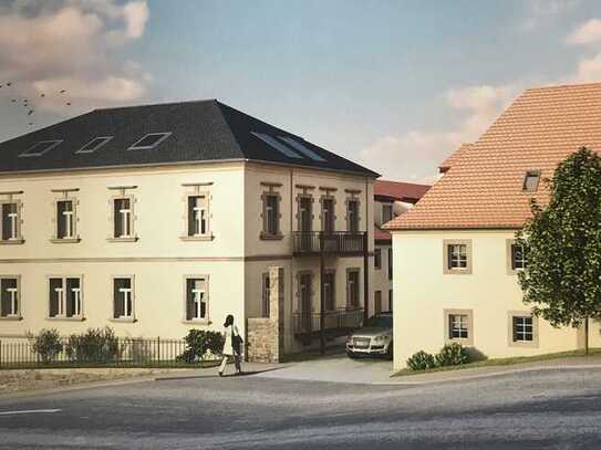 Wunderschöne Wohnanlage in Bannewitz / Golberode; 4-Raum-Maisonette-Wohnung mit Balkon