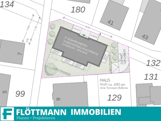 Baugrundstück für 9-12 Wohneinheiten in sehr guter Lage von Bad Salzuflen!