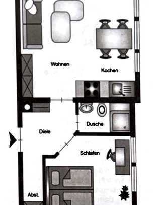 2-Zimmer-Wohnung in Tübingen ideal für Studenten